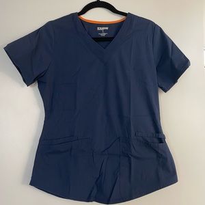 Scrub Star Navy Blue Small Top